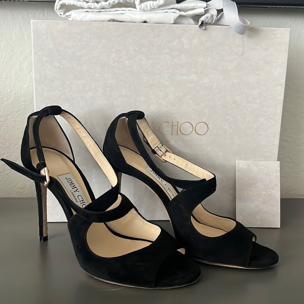 Suede Jimmy Choo Heels